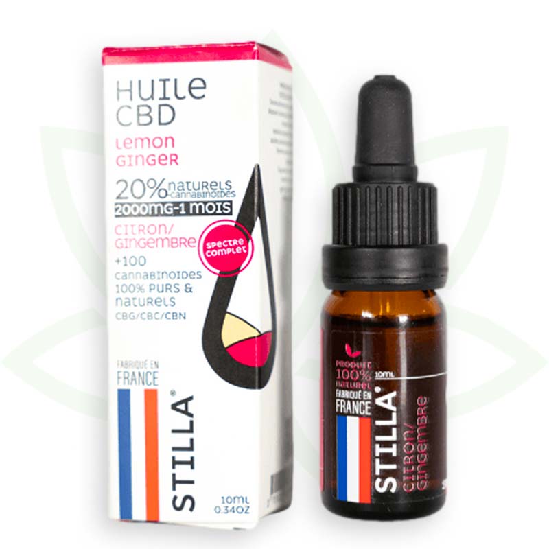 cbd olie lemon ginger 20 procent 10ml volledig spectrum stilla france mafrenchweed 5