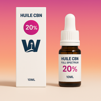 Hennepzaadolie CBN 20% + CBD 5% + CBN 20% + CBD 5%.