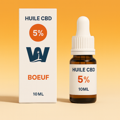 Full Spectrum 5% CBD olie voor honden (rund)