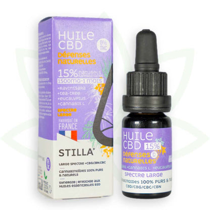 cbd natuurlijke afweer olie 15 procent 10ml breed spectrum stilla france mafrenchweed 4