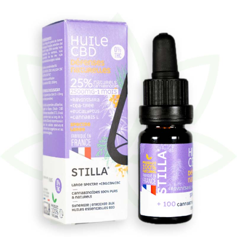 cbd natuurlijke verdedigingsmiddelen olie 25 procent 10ml breed spectrum stilla france mafrenchweed 8