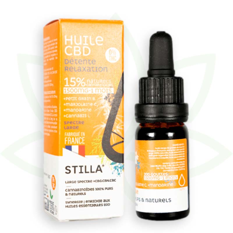 cbd olie ontspanning 15 procent 10ml breed spectrum stilla france mafrenchweed 6