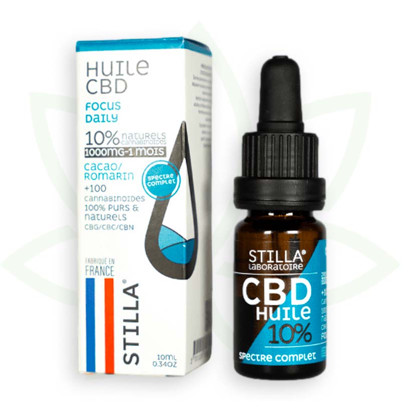 focus daily cbd olie 10 procent 10ml volledig spectrum stilla france mafrenchweed 1