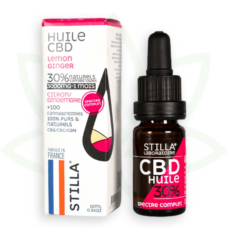 cbd olie lemon ginger 30 procent 10ml volledig spectrum stilla france mafrenchweed 7