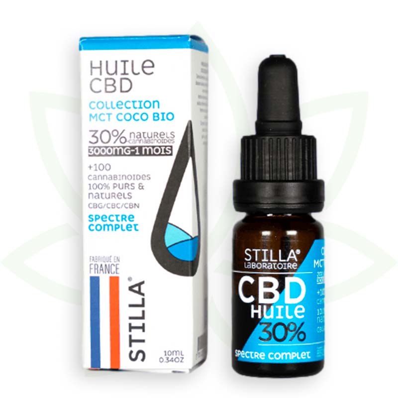 cbd olie mct kokos 30 procent 10ml volledig spectrum stilla france mafrenchweed 7