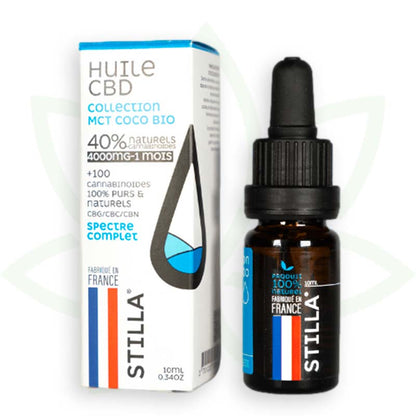 cbd olie mct kokosnoot 40 procent 10ml volledig spectrum stilla france mafrenchweed 11