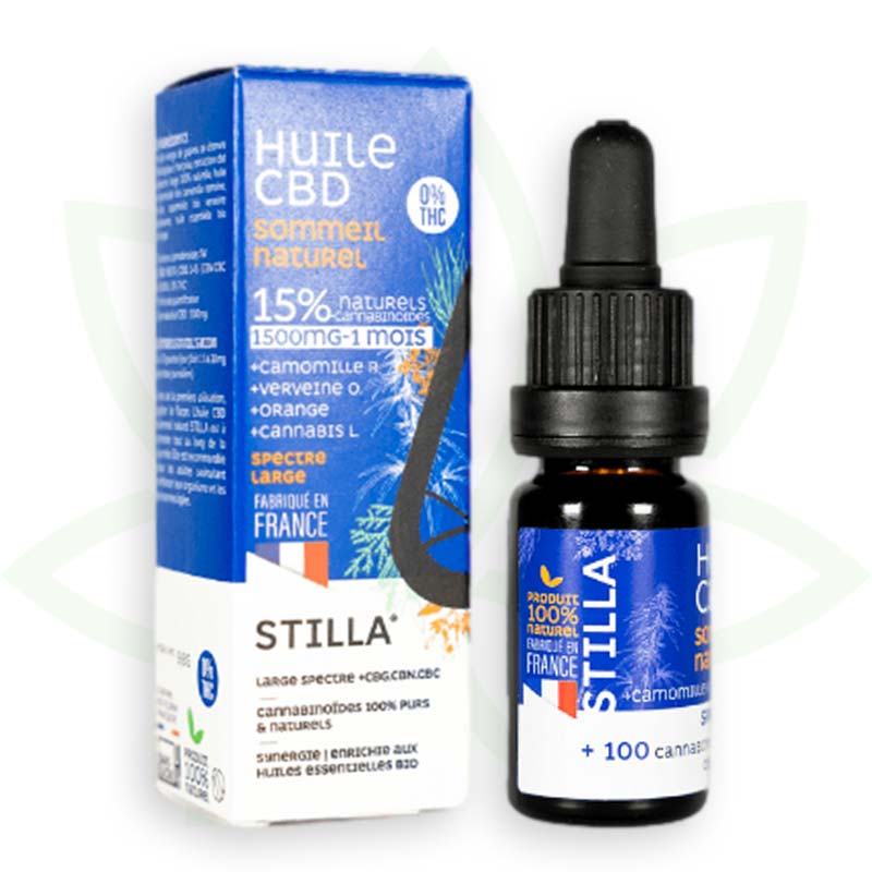 cbd olie natuurlijke slaap 15 procent 10ml breed spectrum stilla france mafrenchweed 5