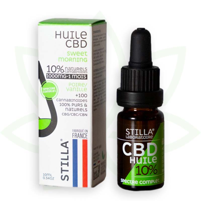 zoete ochtend cbd olie 10 procent 10ml volledig spectrum stilla france mafrenchweed 1