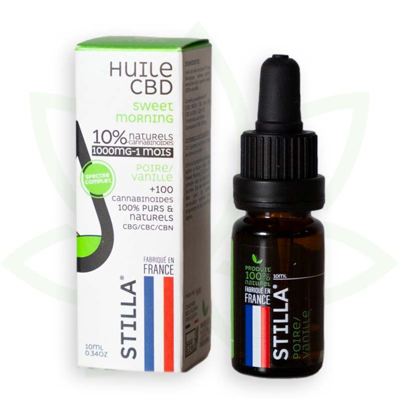 zoete ochtend cbd olie 10 procent 10ml volledig spectrum stilla france mafrenchweed 2