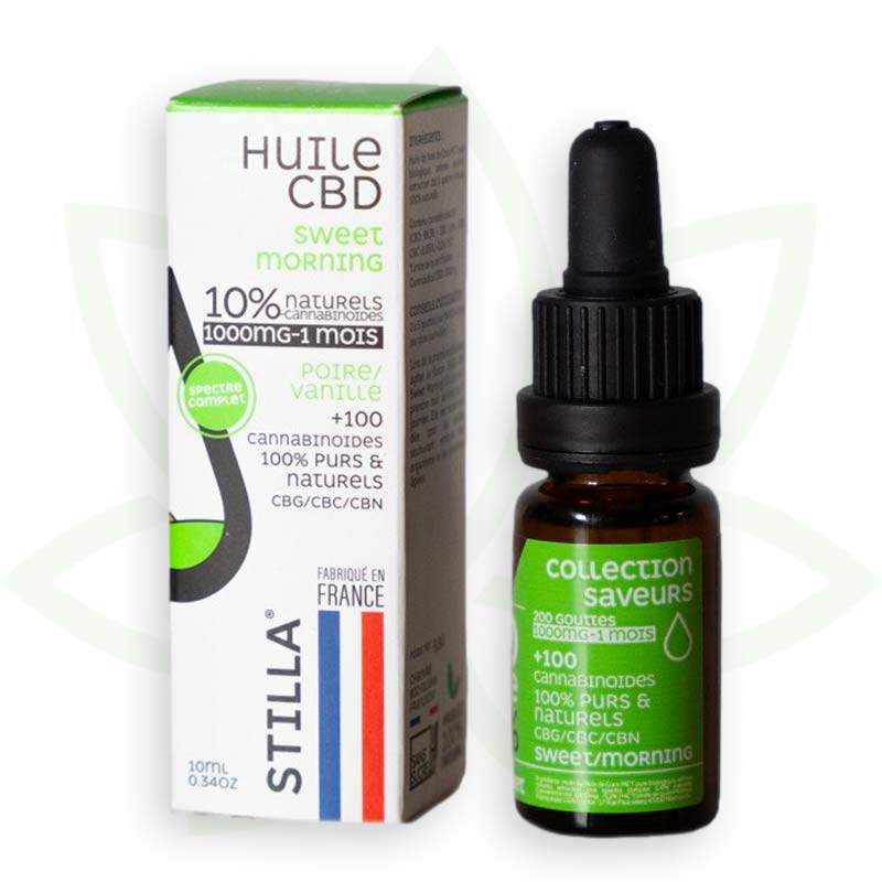 zoete morgen cbd olie 10 procent 10ml volledig spectrum stilla france mafrenchweed 3