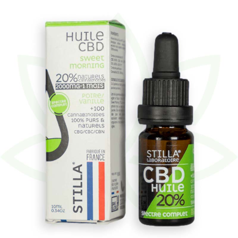 zoete ochtend cbd olie 20 procent 10ml volledig spectrum stilla france mafrenchweed 4