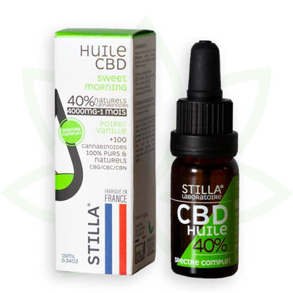 zoete ochtend cbd olie 40 procent 10ml volledig spectrum stilla france mafrenchweed 10